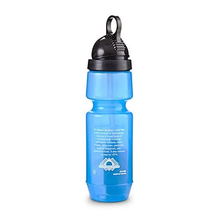 Back of Sport Berkey bottle for water filtration