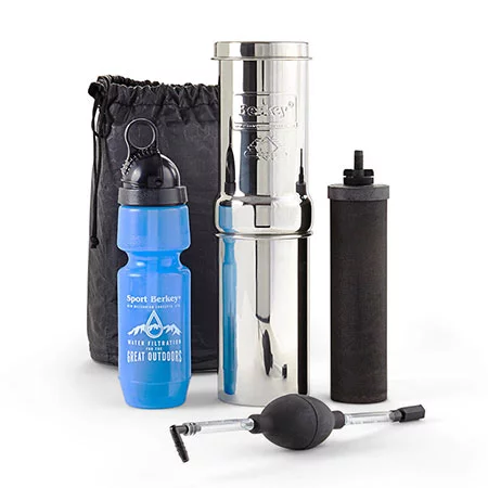 Go Berkey travel kit for water filtration