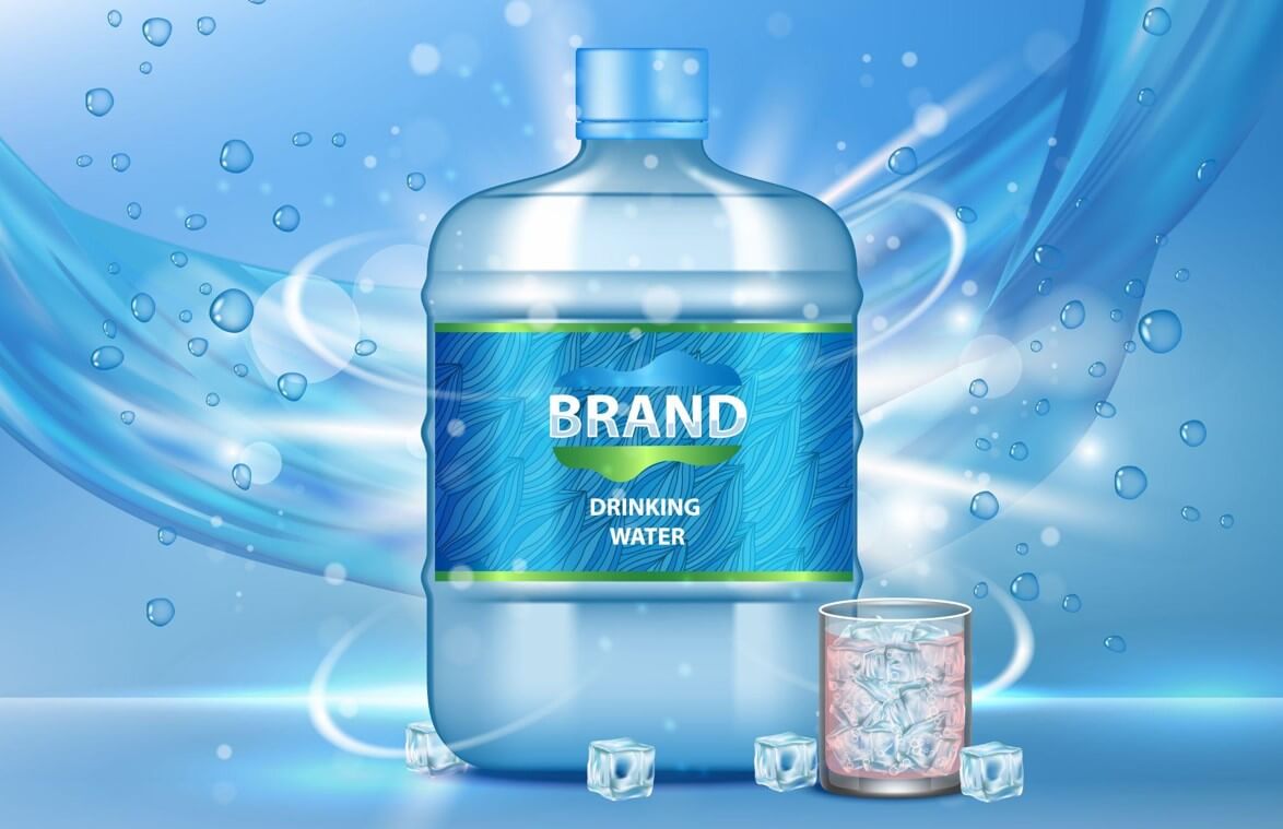 unknown brand drinking water